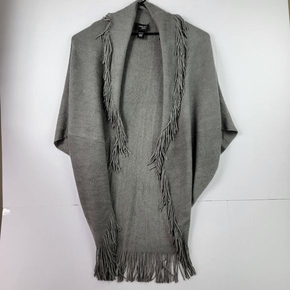 Layers By Lizden Womens cardigan Shawl shrug poncho cape Boho Fringed plus O/S - Picture 1 of 8